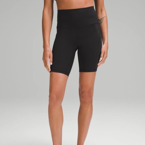 lululemon athletica Pants - Lululemon Align High Rise Short 8" with Pockets Black Size 6